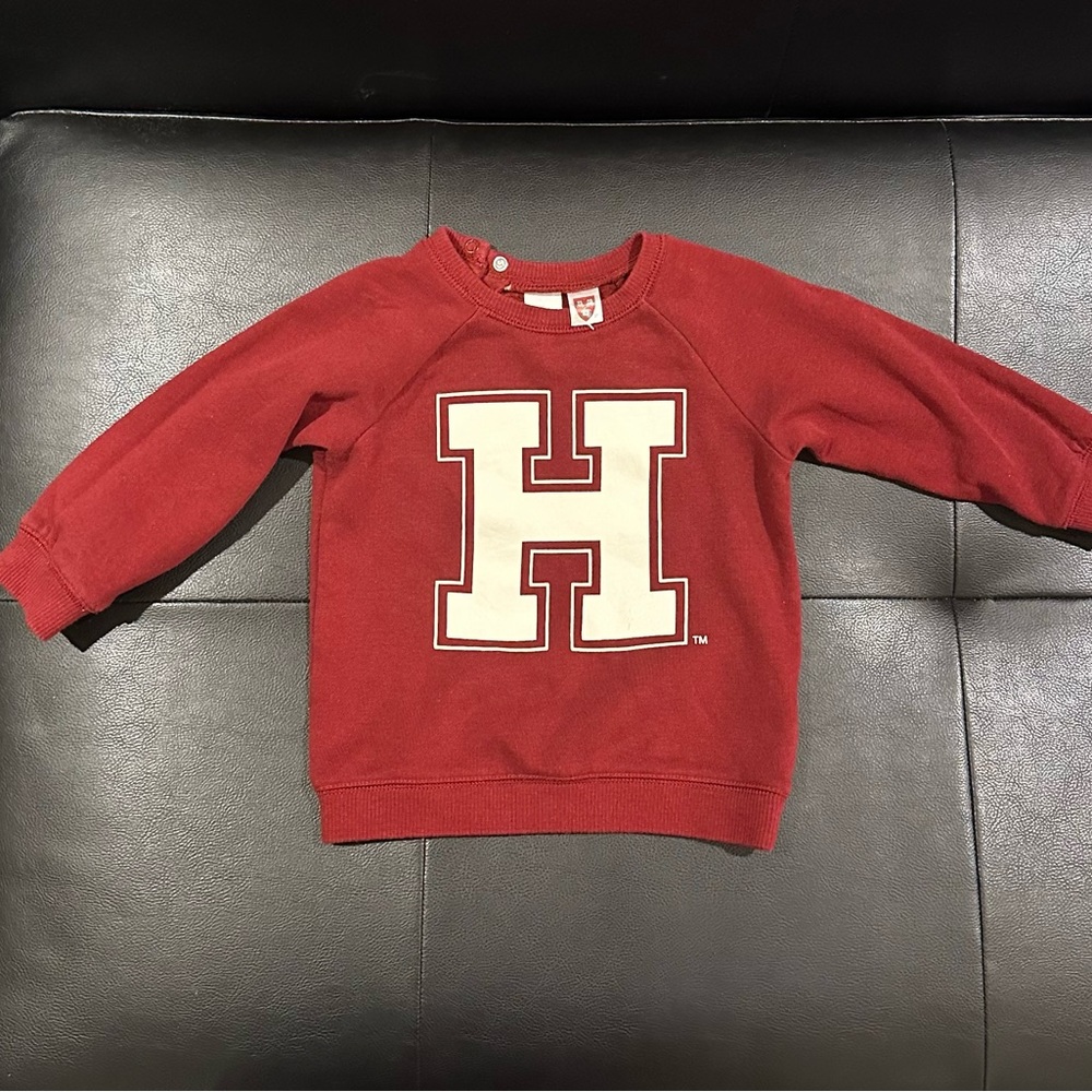 Harvard sweat SET. Sweatshirt and Joggers. Burgundy Red. 12-18 months. Unisex.